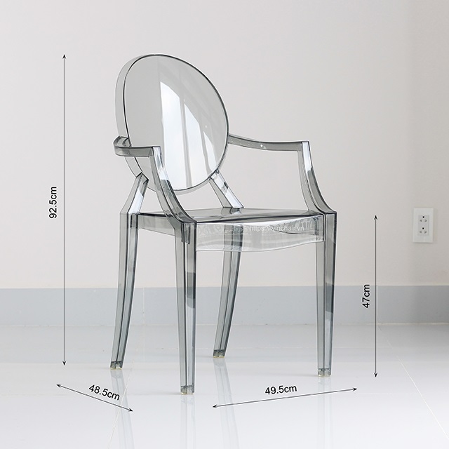 Ghế trong suốt hiện đại ghost