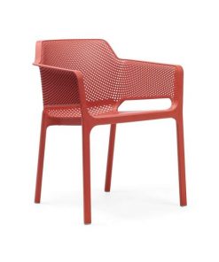 Ghế nhựa cao cấp Net chair màu đỏ