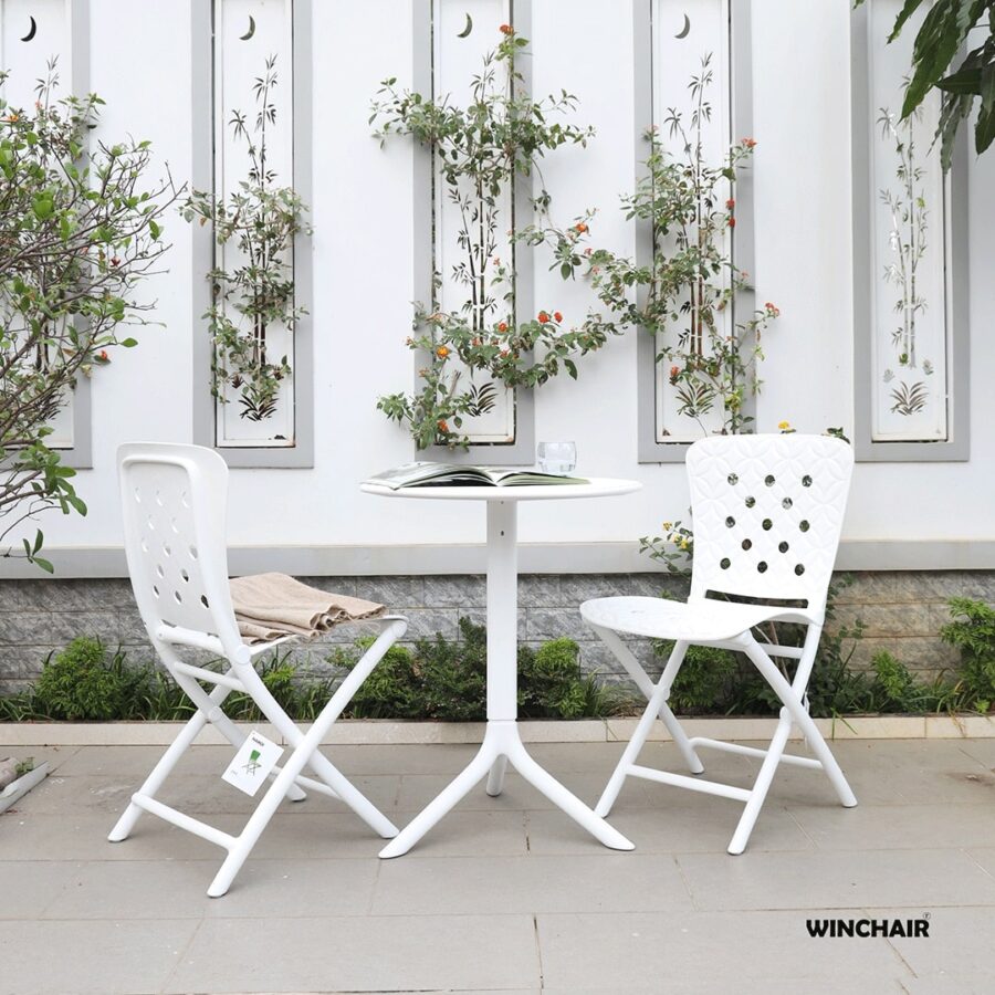 Ghế Zac Spring Chair và bàn Step