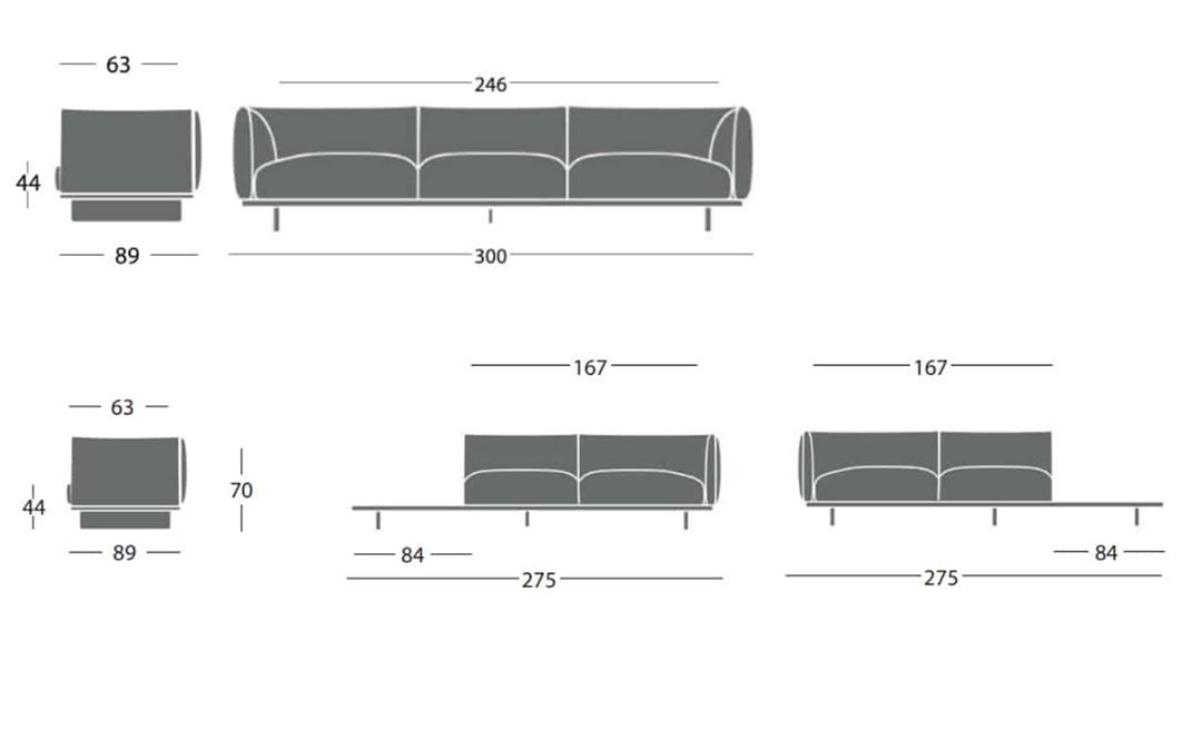 Kích thước sofa Rey