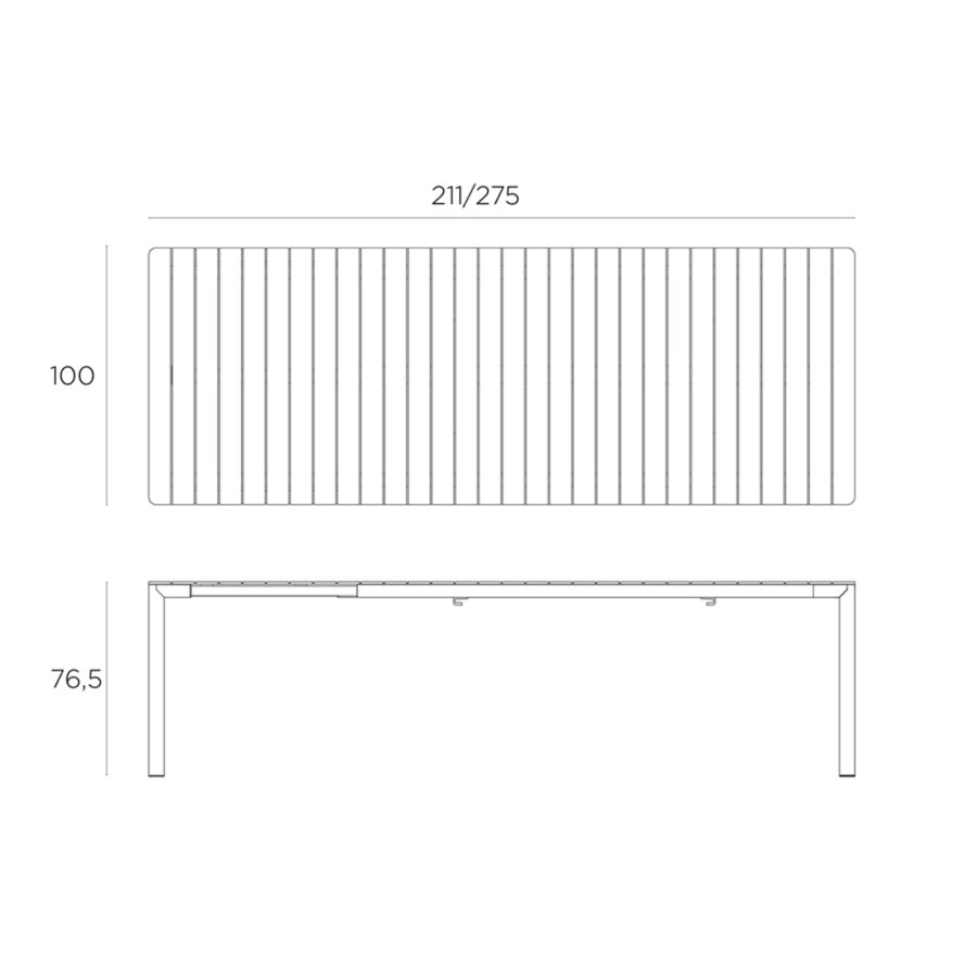Bàn Tevere 210 Ext ND-WT177 - Hình ảnh 3
