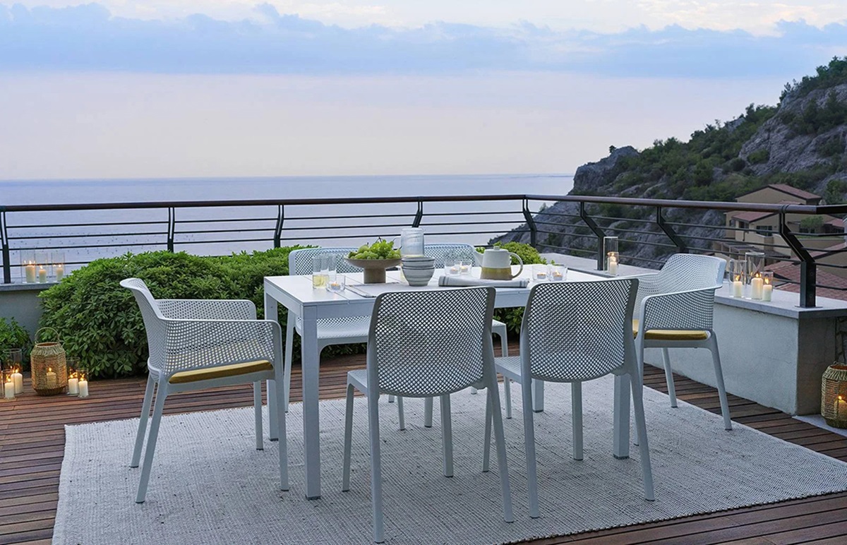 Bàn ngoài trời mở rộng rio alu 140 ext